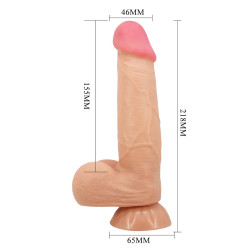 WIBRATOR DILDO PRETTY LOVE CASS 8,5" 21,8 CM