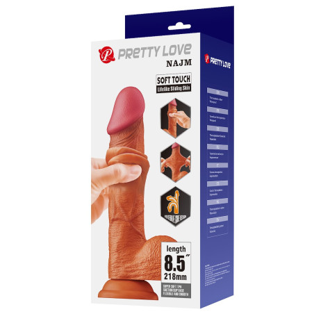 DILDO PRETTY LOVE NAJM  8,5" 21,8 CM