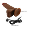 BAILE - REALISTYCZNE DILDO ABEL 7,5" 19 CM WIBRACJE RUCHY POSUWISTE I OBROTOWE