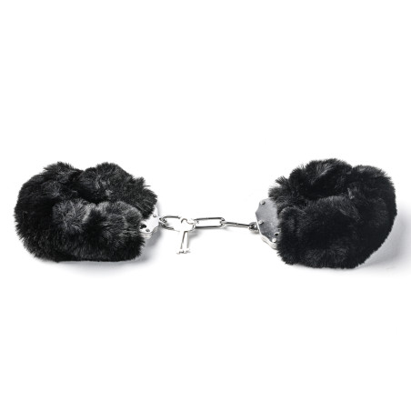 KAJDANKI METALOWE Z FUTERKIEM CZARNE