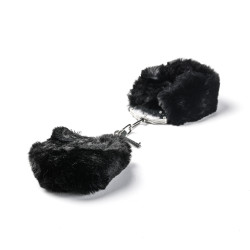 KAJDANKI METALOWE Z FUTERKIEM CZARNE