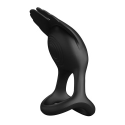 PRETTY LOVE - VIBRANT PENIS RING SILAS BLACK 7 FUNKCJI WIBRACJI USB