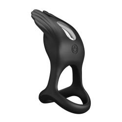 PRETTY LOVE - VIBRANT PENIS RING SILAS BLACK 7 FUNKCJI WIBRACJI USB