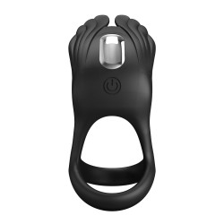 PRETTY LOVE - VIBRANT PENIS RING SILAS BLACK 7 FUNKCJI WIBRACJI USB