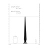 ASS SPIKE DILDO 41CM BLACK