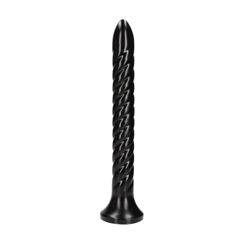 WIRUJĄCY WĄŻ ANALNY / SWIRLED ANAL SNAKE 12" 30CM BLACK