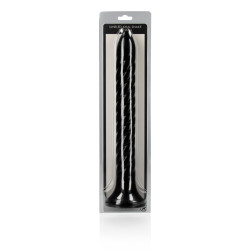 WIRUJĄCY WĄŻ ANALNY / SWIRLED ANAL SNAKE 12" 30CM BLACK