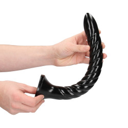 WIRUJĄCY WĄŻ ANALNY / SWIRLED ANAL SNAKE 12" 30CM BLACK