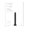 WIRUJĄCY WĄŻ ANALNY / SWIRLED ANAL SNAKE 12" 30CM BLACK