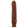 PRETTY LOVE  RUFUS REALISTIC VIBRATING DILDO 9,3" 23,8 CM BROWN