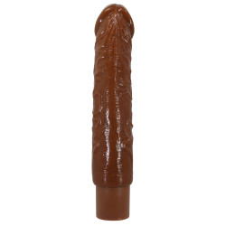 PRETTY LOVE  RUFUS REALISTIC VIBRATING DILDO 9,3" 23,8 CM BROWN