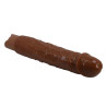 PRETTY LOVE  RUFUS REALISTIC VIBRATING DILDO 9,3" 23,8 CM BROWN