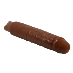 PRETTY LOVE SOREN REALISTIC VIBRATING DILDO 9,9" 25,2 CM BROWN