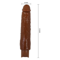 PRETTY LOVE SOREN REALISTIC VIBRATING DILDO 9,9" 25,2 CM BROWN