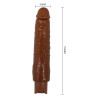 PRETTY LOVE SOREN REALISTIC VIBRATING DILDO 9,9" 25,2 CM BROWN