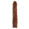 PRETTY LOVE LEANDER REALISTIC VIBRATING DILDO 7,9" 20,3 CM BROWN