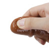 PRETTY LOVE LEANDER REALISTIC VIBRATING DILDO 7,9" 20,3 CM BROWN
