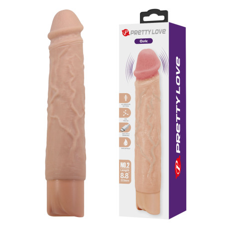 PRETTY LOVE OSRIC REALISTIC VIBRATING DILDO 8,8" 22,3 CM