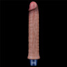 WIBRATOR 9,5" REAL SOFTEE SILIKONOWE WIBRUJACE DILDO USB