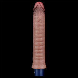 WIBRATOR 9,5" REAL SOFTEE SILIKONOWE WIBRUJACE DILDO USB