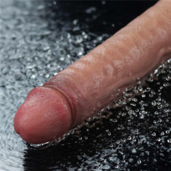 WIBRATOR 9,5" REAL SOFTEE SILIKONOWE WIBRUJACE DILDO USB