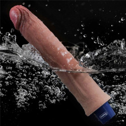 WIBRATOR 9,5" REAL SOFTEE SILIKONOWE WIBRUJACE DILDO USB