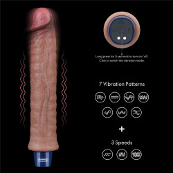 WIBRATOR 9,5" REAL SOFTEE SILIKONOWE WIBRUJACE DILDO USB