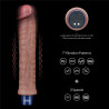 WIBRATOR 9,5" REAL SOFTEE SILIKONOWE WIBRUJACE DILDO USB