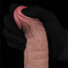 WIBRATOR 9,5" REAL SOFTEE SILIKONOWE WIBRUJACE DILDO USB