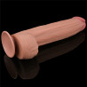 DILDO KING SIZE 12" Z PODWÓJNĄ WARSTWĄ SKÓRY ŚLIZGOWEJ