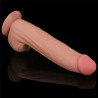 DILDO KING SIZE 12" Z PODWÓJNĄ WARSTWĄ SKÓRY ŚLIZGOWEJ