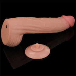 DILDO KING SIZE 12" Z PODWÓJNĄ WARSTWĄ SKÓRY ŚLIZGOWEJ