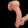 DILDO KING SIZE 11,5" Z PODWÓJNĄ WARSTWĄ SKÓRY ŚLIZGOWEJ