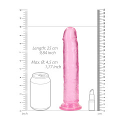 DILDO CRYSTAL CLEAR 9" 23 CM