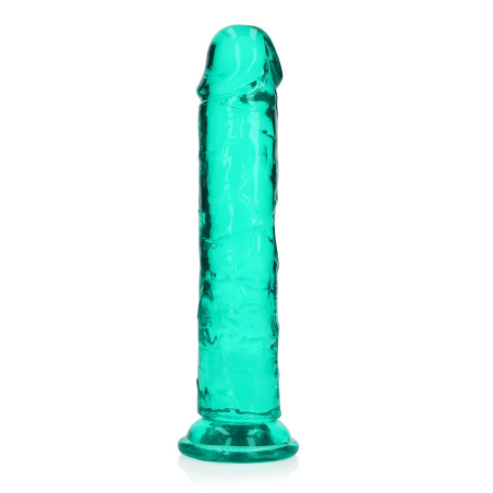 DILDO CRYSTAL CLEAR 8" 20 CM PROSTE DILDO Z PRZYSSAWKĄ