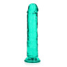 DILDO CRYSTAL CLEAR 8" 20 CM PROSTE DILDO Z PRZYSSAWKĄ