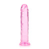 DILDO CRYSTAL CLEAR 8" 20 CM PROSTE DILDO Z PRZYSSAWKĄ