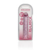DILDO CRYSTAL CLEAR 8" 20 CM PROSTE DILDO Z PRZYSSAWKĄ