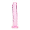 DILDO CRYSTAL CLEAR 8" 20 CM PROSTE DILDO Z PRZYSSAWKĄ