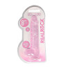 DILDO CRYSTAL CLEAR 8" 19 CM  DILDO Z PRZYSSAWKĄ