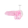 DILDO CRYSTAL CLEAR 8" 19 CM  DILDO Z PRZYSSAWKĄ