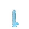 DILDO CRYSTAL CLEAR 6" 15 CM  DILDO Z PRZYSSAWKĄ