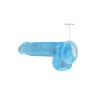 DILDO CRYSTAL CLEAR 6" 15 CM  DILDO Z PRZYSSAWKĄ