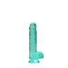 DILDO CRYSTAL CLEAR 6" 15 CM  DILDO Z PRZYSSAWKĄ