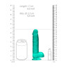 DILDO CRYSTAL CLEAR 6" 15 CM  DILDO Z PRZYSSAWKĄ