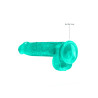 DILDO CRYSTAL CLEAR 6" 15 CM  DILDO Z PRZYSSAWKĄ