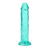 DILDO CRYSTAL CLEAR 6" 14,5 CM  PROSTE DILDO Z PRZYSSAWKĄ