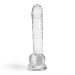 DILDO CRYSTAL CLEAR 17,5 CM  CRUSHIOUS HUDINI JELLY ANAL DILDO CLEAR