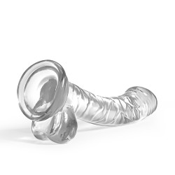 DILDO CRYSTAL CLEAR 17,5 CM  CRUSHIOUS HUDINI JELLY ANAL DILDO CLEAR