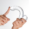 DILDO CRYSTAL CLEAR 17,5 CM  CRUSHIOUS HUDINI JELLY ANAL DILDO CLEAR